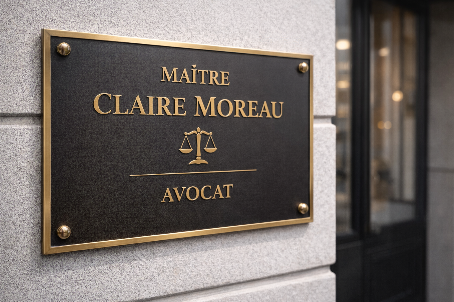 Plaque professionnelle